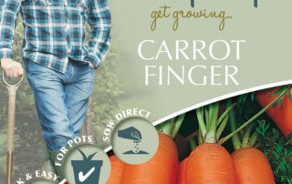 carrot seeds finger