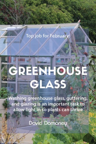 Cleaning greenhouse feature