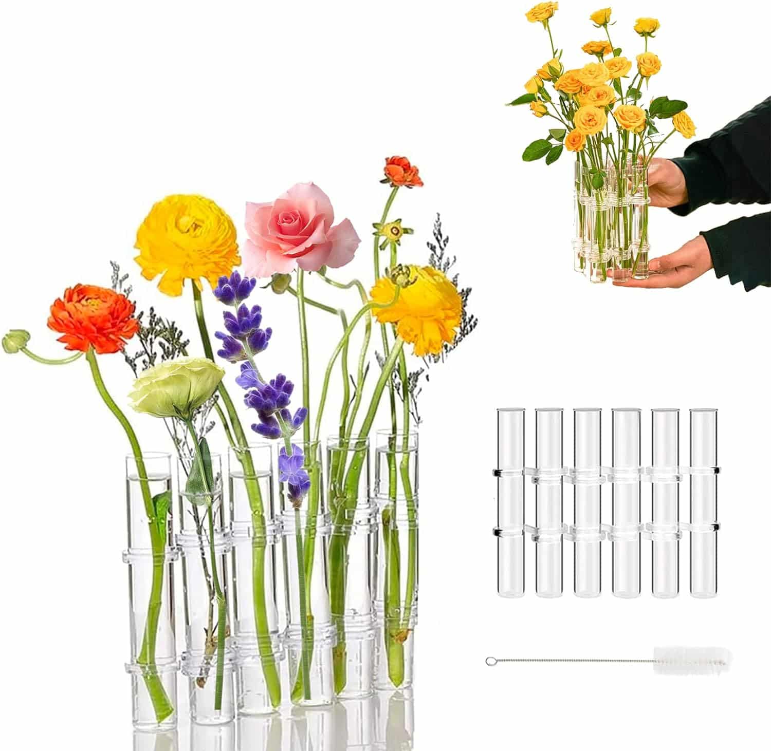 Hinged Flower Vase, Test Tube Vases - David Domoney