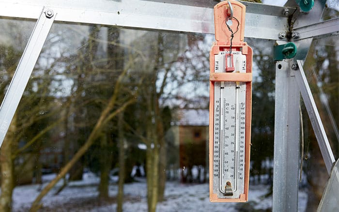 Greenhouse min max thermometer