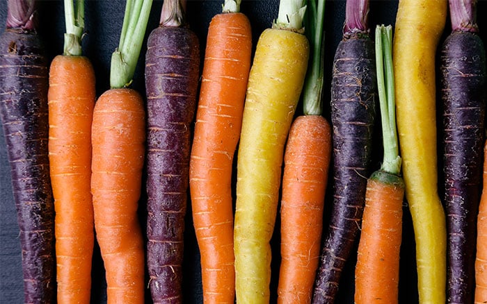 Colourful carrots