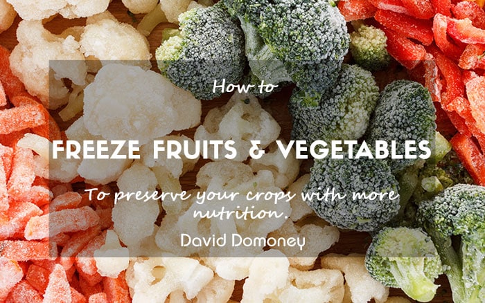 How to freeze fruits and vegetables